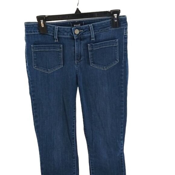 Paige Womens Size 28 Jeans Blue Verdugo Ankle Skinny Mid Rise Stretch Denim - Picture 3 of 7